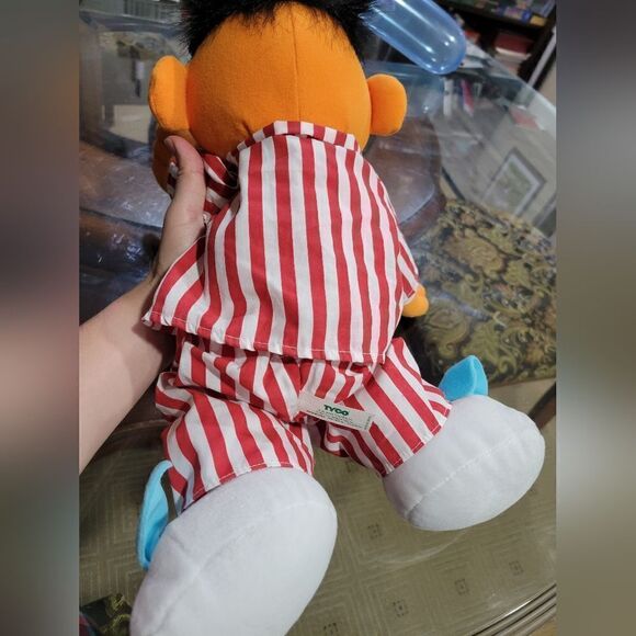 Sesame Street Ernie Plush in Red and Blue Pajamas - Picture 4 of 6